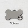 Ventas Calientes Transfronterizas Venta al Por Mayor Acero Inoxidable Marca Militar Identidad de Marca Colgante Grabado Metal Espejo Alto Pulido Etiqueta de Perro en Blanco