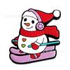 Zapatos de muñeco de nieve navideño hebilla de zapato de flor regalo navideño zapatos con agujeros accesorios decoración de goma suave PVC accesorios DIY transfronterizo