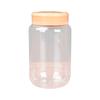Garrafa de mel espessada de fábrica, garrafa plástica redonda, garrafa de armazenamento para animais de estimação de 1 kg, molho de pimenta e nozes, jarra selada