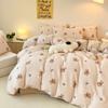 Xiangling Tejido de Gofre Premium Algodón de Fibra Larga de Xinjiang Juego de Cuatro Piezas Sábana de Algodón Puro Funda de Edredón Ropa de Cama