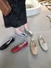 Sapatos Flats Koreanos Bottom Evening Breeze Prata Suave Fada Sapatos 2023 Novo Verão Laço Sapatos de Ballet