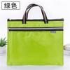 A4 envío gratis bolsa de archivo portátil engrosada con cremallera bolsa de información archivo impermeable papel Oxford bolsa de almacenamiento multicapa