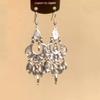 Pendientes de Borla con Piedra de Cristal Estilo Étnico Vintage Green Canoe para Mujer, Pendientes Versátiles y Elegantes, Accesorios para Orejas Estilo Bosque
