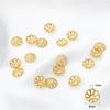 10 Pack 18K Preservação Da Cor Da Cor Toray Spacer Pulseira Artesanal DIY Flor Chapéu Bead Material Jóias Bead Acessórios