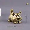 Latón Zodiaco Set Completo Cobre Puro Rata Buey Tigre Zodiaco Dragón Serpiente Caballo Oveja Mono Gallo Cerdo Perro Conejo Micro Té Mascotas Artesanía