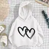 Sudadera con Capucha para Niña 2026 Nueva Estampado de Leopardo Corazón Macarrón Primavera y Otoño