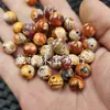 Ágata Planeta Cuentas Redondas Jade Cuentas Sueltas Pulsera de Ágata Seda de Jengibre Collar Accesorios de Joyería Cuentas Hechas a Mano
