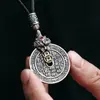 Nuevo Modelo de Pixiu Atractor de Riqueza de Yuhong, Moneda del Espíritu de la Montaña, Colgante de Paz, Collar de Bagua Qiankun, Venta Directa del Fabricante
