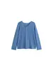 Cárdigan de punto para mujer talla grande, cuello redondo, borde enrollado, estilo otoño 2026, top holgado de punto calado para mujer talla grande, prenda de abrigo 23339