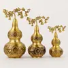 Calabaza de los Ocho Inmortales de Latón para Atraer Riqueza y Fortuna, Calabaza Abierta de los Ocho Trigramas para la Entrada, Calabaza de Decoración para el Hogar para la Inauguración de Casa, Venta al por Mayor del Fabricante