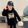 Camiseta de Manga Larga para Niña 2026 Nuevo Top de Otoño Infantil 100% Algodón Conjunto de Otoño para Niños Mayores Camiseta Básica de Cuello Redondo