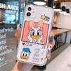 Funda para iPhone 12 de Donald Duck para Apple 13promax Transparente Todo Incluido 15 Funda Blanda para Mujer 14 Resistente a Caídas