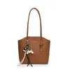 Bolsa Texturizada de Grande Capacidade para Mulheres, Novo Estilo Verão 2025 Bolsa de Ombro, Bolsa Tote Texturizada Simples Retrô para o Dia a Dia