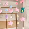 Tecido Língua Estrela Roxa Meia Cortina Cortina Sem Furos Cortina de Porta de Banheiro Cortina Divisória de Ambiente Comercial Internet Celebrativa Desenho Animado Casa