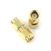 Conector RF Ruisheng micro RP-SMA-JJ, tornillo interno, orificio interior, conector macho de doble paso, asiento de antena, adaptador de cobre