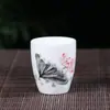 Conjunto de xícaras de cerâmica para baijiu, copo de licor, xícara de vinho pequena, xícara de vinho criativa, xícara de cerâmica para um gole, oferendas, adoração