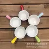 Platos Mini Cerámicos Creativos al por Mayor con Asas, Platos para Condimentos Glaseados de Colores Caramelo, Platos para Empanadillas, Ensalada, Hot Pot, Salsa de Soja