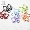 Llavero de Moño Pintado de Colores Broche de Resorte Clip para Perro Accesorios DIY Colgante Cadena para Teléfono Clip para Bolsa Regalo de Graduación