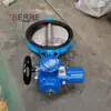 Válvula de mariposa eléctrica de oblea con sello suave, tipo interruptor común, suministro de fábrica.