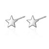 Moda coreana quente brincos de tarraxa estrela de cinco pontas em prata de lei S925 pequenos criativos joia de orelha estrela para meninos e meninas atacado