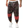 Pantalones de Estilo Étnico del Sudeste Asiático Transfronterizos para Hombre Pantalones Nepaleses Sueltos Estilo Chino Talla Grande Pierna Casual Pantalones Harem