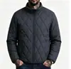 2026 Invierno Transfronterizo Nuevo Chaqueta de Algodón Cálida Acolchada de Diamantes con Cuello Alto para Hombre Moda Juvenil Casual Chaqueta Acolchada de Algodón Ropa de Abrigo