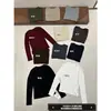 Camiseta básica slim fit de manga longa com decote V estilo coreano Yuanxi-2026 Outono em várias cores para acentuar o pescoço 268465