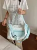 Bolsa de Gran Capacidad para Mujer, Bolso Cruzado de Viaje, Estilo Dopamina Fresco de Verano, Estilo Coreano, Bolsa Versátil para Equipaje de Viaje