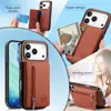 Adequado para Suporte de Celular Iphone17, Porta Cartão AirTag, Fechamento Magnético 16Promax, Capa Protetora Apple 18Pro