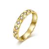 INS viento frío acero inoxidable tallado Diamante incrustado anillo de dama acero titanio diamante completo joyería de mano fabricantes spot