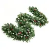 Decoraciones de corona de Navidad transfronterizas, adornos de vid de Navidad, colgantes para puertas, decoraciones para hoteles y centros comerciales, vides de bayas artificiales