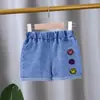 Shorts de Mezclilla para Niñas Estilo Verano Jeans para Niños Pantalones para Niñas Delgados para Niños Bebé Elásticos Ropa Exterior
