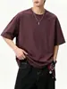 Shanggu Roupa Masculina Simples Cor Sólida Manga Curta Camiseta Personalizada 26 Verão Novo Branco Casual Cool Masculino Gola Redonda Meia Manga