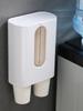 Portavasos desechable dispensador automático de vasos portavasos para el hogar portavasos de papel sin perforaciones venta al por mayor