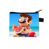 Bolsa de Monedas Popular Transfronteriza de Dibujos Animados de Mario, Mini Cartera para Estudiantes de Primaria, Bolsa de Almacenamiento Unisex, Linda y Divertida para Niños
