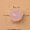 Accesorios para pulsera de zorro de nueve colas y pentagrama tallados en cristal natural crudo, cuerda trenzada hecha a mano para bricolaje, colgante para collar de mujer