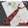 Jk Corbata Pequeña Estilo Universitario Femenino Cuadros Perezoso Uniforme Japonés Camisa Corbata de Lazo Ins Gratis Corta Moderna para Estudiantes Hombres y Mujeres