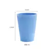 Copo de Água Quente de Palha de Trigo Transfronteiriço Simples Criativo Doméstico Copo Barriga Grande Casa Plástico PP Dormitório Copo com Escova