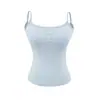 Top esportivo estilo girl poderosa de três botões com bojo para mulheres, novo estilo de verão, corte justo, que valoriza a silhueta, para usar em camadas ou sozinho