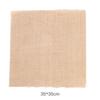 Gran oferta de decoración navideña para bodas europeas y americanas, artesanía artesanal DIY, pieza de lino cuadrada redonda retro, soporte para el cabello de generación