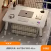 Mesa pequena dobrável para cama, mesa para laptop, mesa de leitura para dormitório estudantil, pequena escrivaninha para home office, escrivaninha