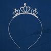 Corona de novia, vestido de novia, tocado, regalo de cumpleaños para niños, rendimiento, todo a juego, diamantes de imitación, diadema de princesa, corona al por mayor