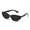 Gafas de sol estilo retro ojo de gato 2026, Gafas de marco estrecho de alta gama estilo coreano, Gafas de sol plegables Cool Cover Anti-UV J
