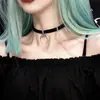 Gola Gargantilha Estilo Dark Celebridade da Internet Retro Lua Crescente Corrente de Clavícula Corrente de Pescoço Cool Tendência Casal