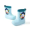 Botas de lluvia para niños Babu Dou, botas de lluvia para niños, botas de agua para niñas, zapatos impermeables antideslizantes para estudiantes, escuela y jardín de infantes, para senderismo