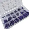 Caja de 225 Piezas Anillo de Sellado Morado Anillo Tórico de Reparación Anillo de Goma Ding Qing Anillo de Goma Resistente a Alta Presión y Alta Temperatura