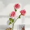 3 cabezas sueño rosa Austin decoración hogar hotel arreglo floral flor de simulación ramo de rosas flores artificiales falsas venta al por mayor