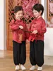 Hanfu para Niños y Conjuntos para Niñas para Primavera y Otoño, Disfraces de Rendimiento Estilo Chino para Niños, Vestido del Primer Cumpleaños de Bebé, Nuevo Traje Tang Chino