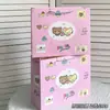 Bolsa de Regalo de Oso Mantequilla de Tela Vaquera Dibujada a Mano Bolsa de Almacenamiento de Papel Kraft Engrosada de Gran Capacidad Bolsa Tote Esencial para Regalo