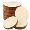 Venta al por mayor del fabricante Bricolaje Disco de Madera Corte Láser Disco de Álamo Chip de Madera Redondo Hecho a Mano para Niños Materiales Didácticos